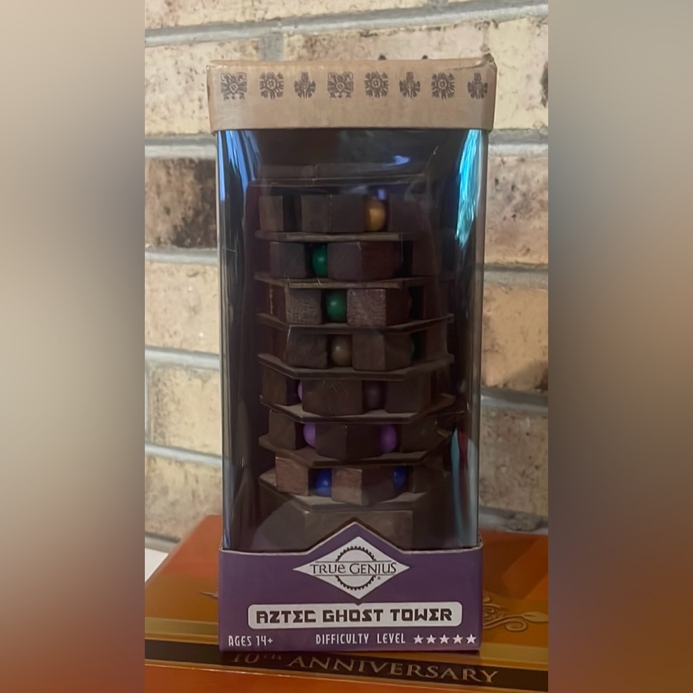 Aztec Ghost Tower wooden puzzle, New in Box